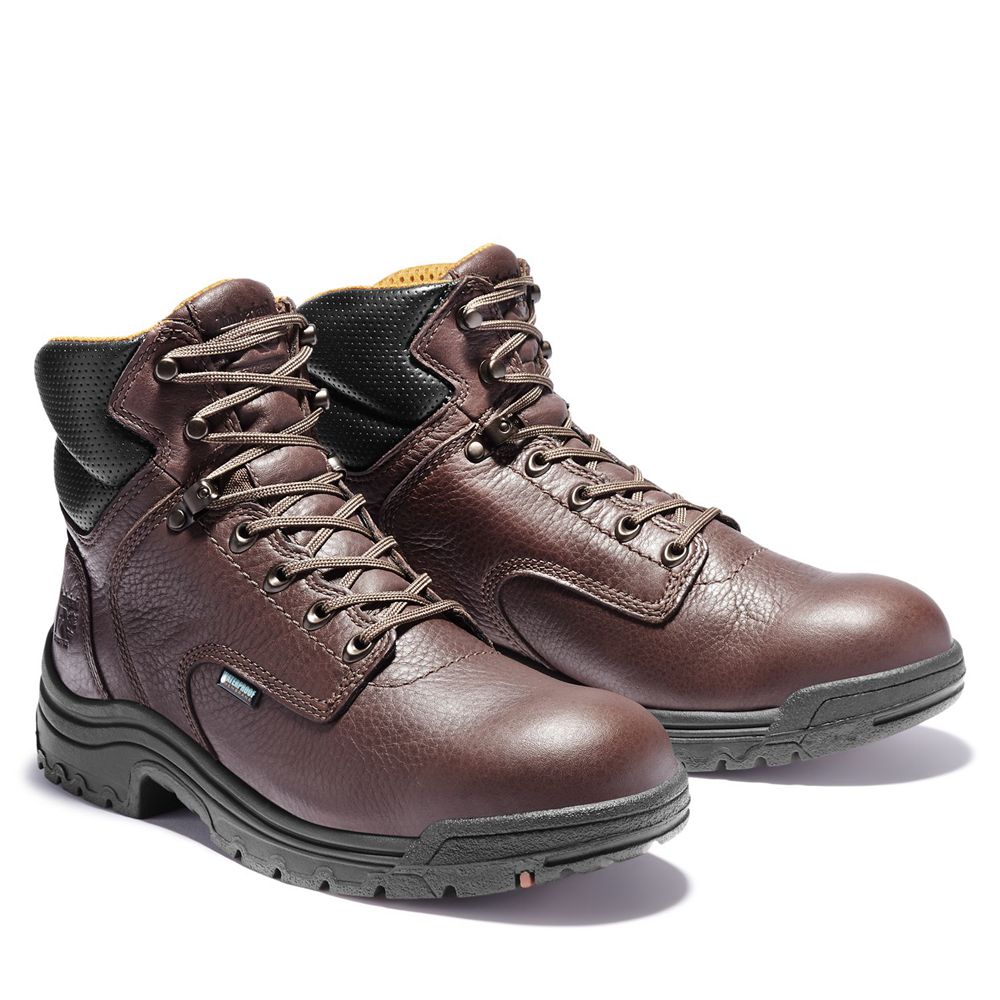 Botas de Trabajo Timberland Hombre Pro® Titan® 6\" Soft Toe Marrones Oscuro - Chile GZA-642570